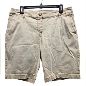 Tommy Bahama Women's Khaki Shorts Size 14 Chino Pockets